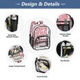 thumbnail image 4 of ALAZA Clear Backpack Footballs PVC Transparent BookBag, 4 of 7