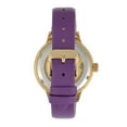 thumbnail image 2 of Empress Alice Automatic Mop Skeleton Dial Leather-Band Watch - Purple, 2 of 3