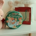thumbnail image 2 of 5 uds latas de galletas con tapas para regalar, latas de Metal redondas impresas navideñas con tapas para galletas, dulces, comida, 2 of 5