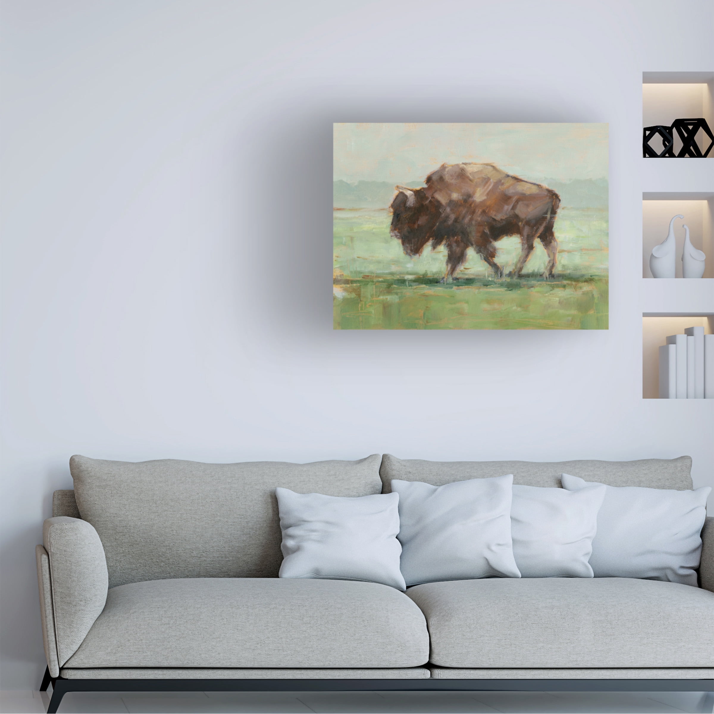 Ethan Harper 'Where the Buffalo Roam II' Canvas Art