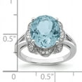thumbnail image 2 of Sterling Silver Rhodium Sky Blue Topaz & Diam. Ring QR3313LSBT, 2 of 2