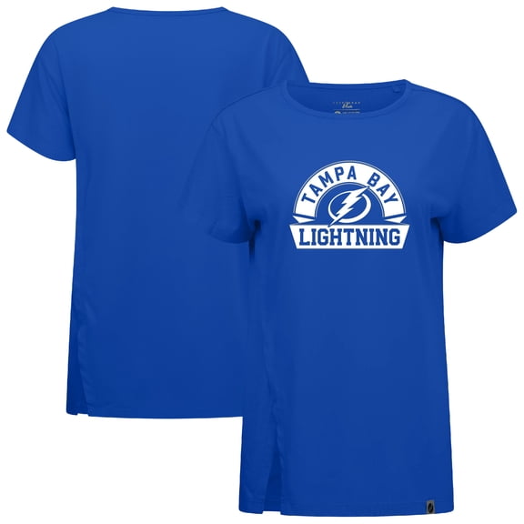 Women's Levelwear  Royal Tampa Bay Lightning Influx Banner Arch T-Shirt