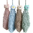 thumbnail image 1 of Ivymei 4 Pack Cute Animal Chenille Towels, Absorbent Hanging Towels for Bathroom, Quick Dry with Loop (Mix Color), 1 of 7