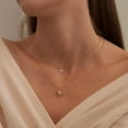 thumbnail image 3 of CUKIXA Diamond Necklaces for Women, Dainty 14k Gold/Sterling Silver Choker Necklace Simple Gold Plated CZ Jewelry Necklaces for Women Trendy Gifts, 3 of 15