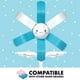 thumbnail image 3 of Juego de construcción Brickcraft Sanrio Cinnamoroll Flower, 80 unidades, 3 of 8