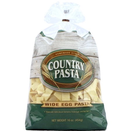 (3 Pack) Country Pasta Homemade Style Wide Egg Pasta, 16