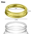 thumbnail image 6 of TSV 24pcs Mason Jar Replacement Rings, 70mm Regular Mouth Rustproof Canning Lid Tinplate Metal Bands, Fit for Kerr & Ball Jar, Rose Gold, 6 of 8