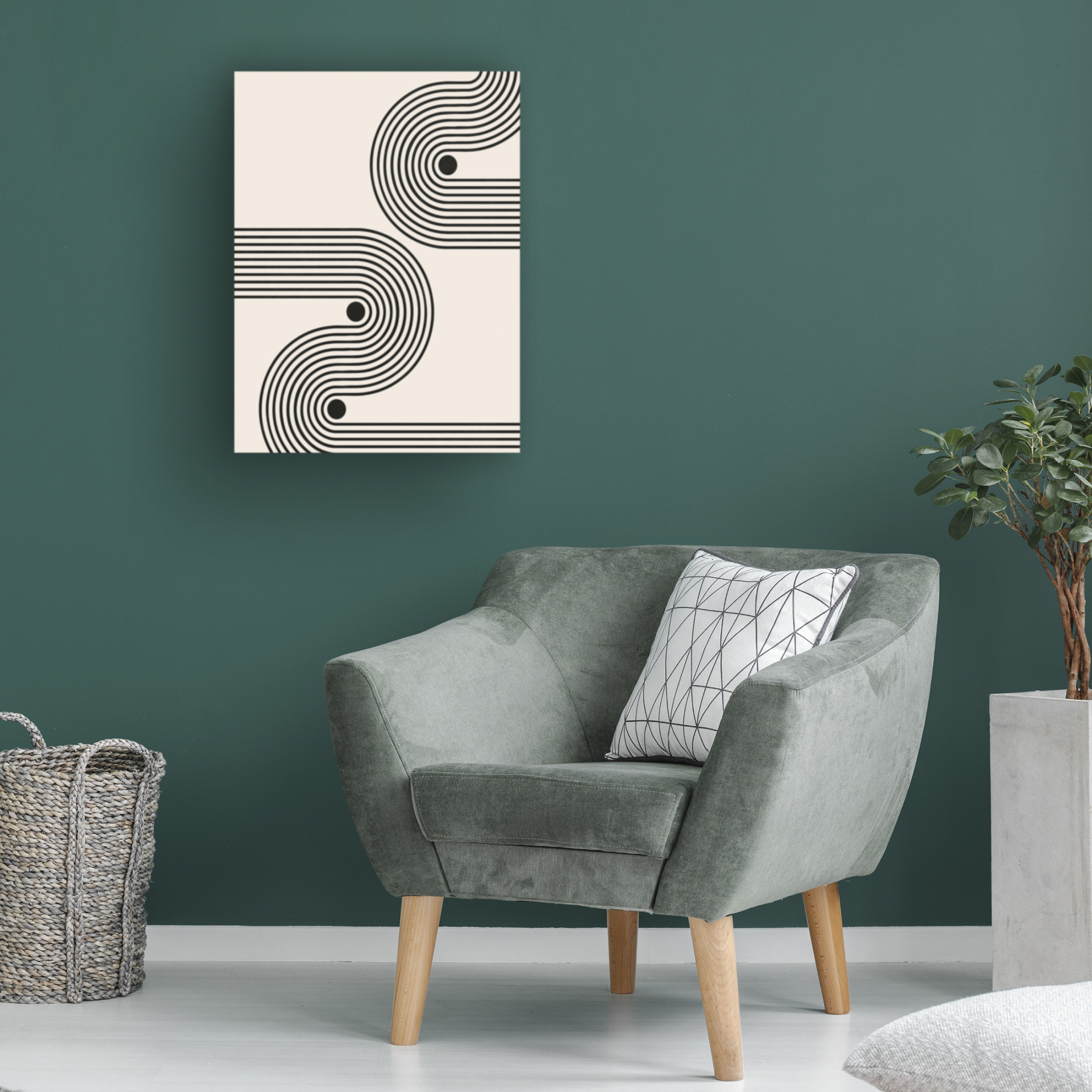 Canvas Wall Art - LivinLi 'Rhythm' Wall Art for Living Room, Bedroom, or Office Décor by Trademark Fine Art - 24 x 32 Inches