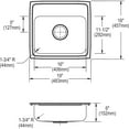 thumbnail image 3 of Elkay Lrad191860-Cu Lustertone 19" Copper Drop In Lavatory Sink - 2 Hole, 3 of 4