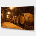 thumbnail image 2 of Barils de Chêne dans le Tunnel - Impression sur Toile Paysager, 2 of 3