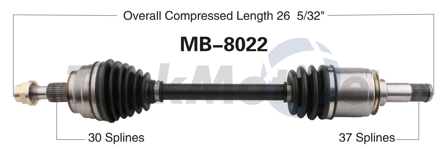100% New Front Axles for Honda Civic with Automatic Transmission 1.8L 2012-2013 