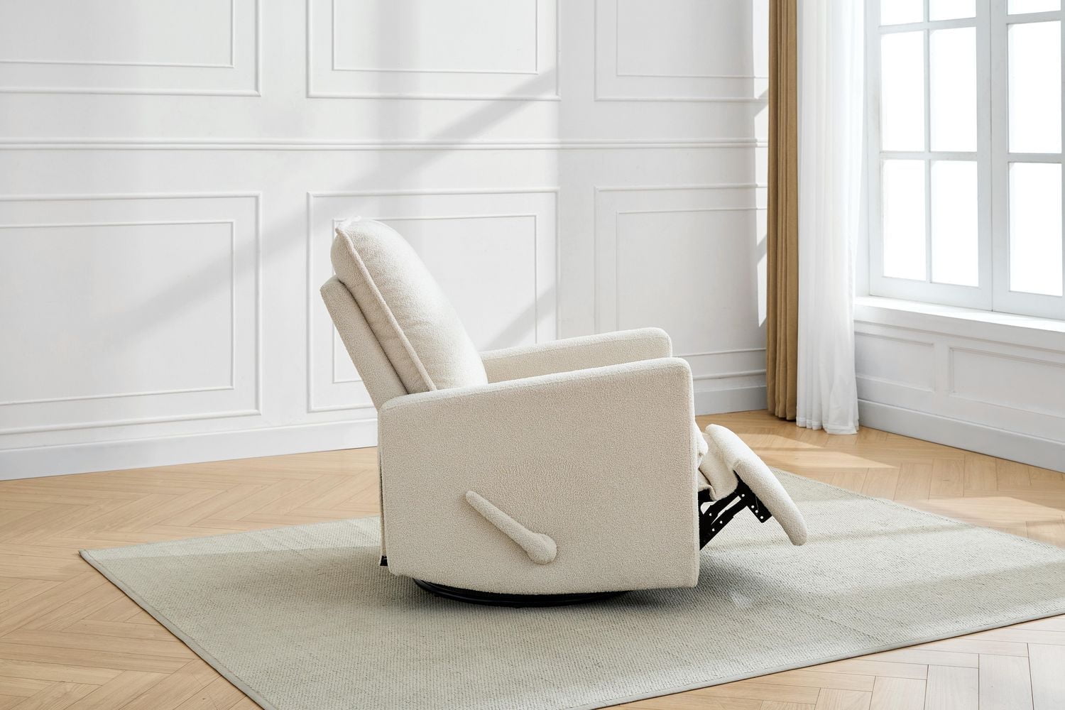 Fauteuil pivotant, coulissant et inclinable Boucle de Concord Baby en tissu