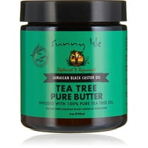 Sunny Isle Jamaican Black Castor Oil Pure Butter infused with Tea Tree Oil, 4 Oz