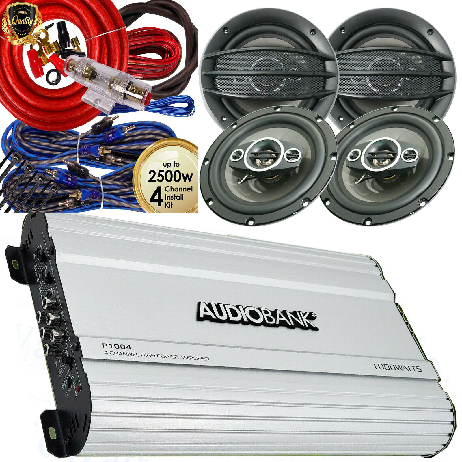 Audiobank P1004 4 Channels 1000W Amp 