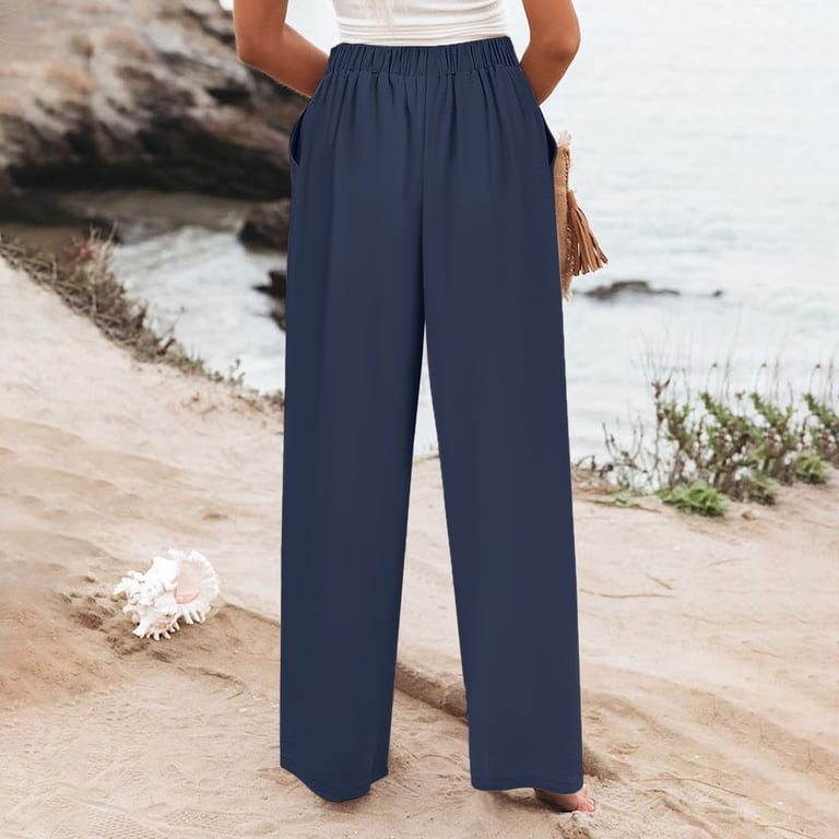 chinese dress ladies Ogilvie Linen Blend Pants Petite | White | Womens main image 0