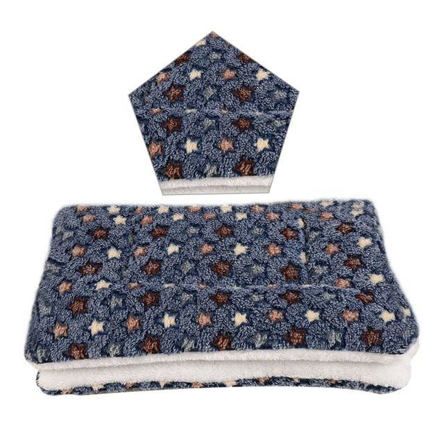 Methold Almohadilla para mascotas, cama para mascotas de terciopelo Coral, estera portátil Reversible suave y cálida para animales Suministros para perros