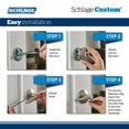 thumbnail image 5 of Schlage Fc172-Dmp-Rwd Custom Dempsey Non-Turning Two-Sided Dummy Door Lever Set - Black, 5 of 7