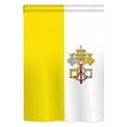 thumbnail image 2 of Breeze Decor 08106 Vatican City 2-Sided Vertical Impression House Flag - 28 x 40 in., 2 of 2