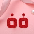thumbnail image 3 of Qarigey 1 par de pendientes de tachuelas, pendientes de aro con estilo exquisito, gotas para las orejas, accesorios para el Día de San Valentín para Type3 NO3 Qarigey AP008652-01, 3 of 5
