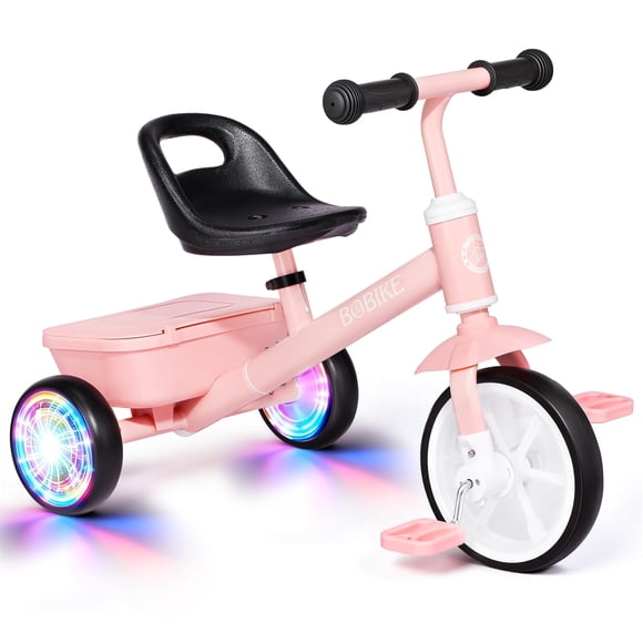 Triciclo para Niños Pequeños Bobike con Ruedas LED y Canasta
