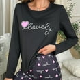 thumbnail image 3 of YIGSECU Women's Pajamas 2 Pieces Lounge Set Loungewear Long Sleeve Top with Long Pant, 3 of 16