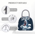 thumbnail image 4 of Fotbe Shark Bolsa de Almuerzo con Estampado, Lonchera Aislada, Contenedor de Comida Reutilizable Tipo Cooler a Prueba de Fugas, 4 of 6