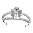 thumbnail image 6 of Flower Girl Headband Shinning Bridal Crown Headwear Fashion Queen Luxury Princess Headpieces Rhinestone Tiara for Holiday Birthday Halloween Style C, 6 of 8