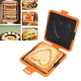 thumbnail image 1 of Microwave Toastie Maker, Microwave Toaster Sandwiches Maker Grilled Cheese Maker, Microwave Grill Tray Crisper NO Electricity Fast Heat for Kitchen Cooking Breakfast Snacks, 1 of 7