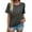 Grey, variant on Fgnfyis Women's Casual Short Sleeve T Shirt Loose Fit Round Neck Printed Top for Daily Wear Comfortable Soft Breathable Tee Women's Tops Blue XXL