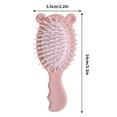 thumbnail image 3 of Mini Hair Brush, Detangling Hairbrush for Kids, Travel Lightweight Cat Ear Hair Brush with Soft Bristles, Ergonomic Non-Slip Handle, Suitable for Wet and Dry Hair, Portable and Easy To Use, 3 of 6