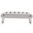 thumbnail image 3 of Electric Guitar Bridge 6 String Tailpiece Metal Instrument Accessory for JazzmasterSilver, 3 of 5