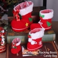 thumbnail image 3 of Cateissary Decoración de Navidad postre galleta colgante caramelo flocado botas forma Festival ornamento decorativo para interior exterior Kits de decoración para fiestas Pequeña, 3 of 6