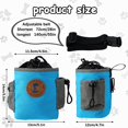 thumbnail image 2 of 2 Pieces Dog Treat Pouch Bag Nylon Dog Treat Bag Dog Treat Training Pouch Puppy Snack Bag with Zipper and Adjustable Strap for Training Small to Large Dogs, 2 of 7