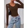 thumbnail image 4 of Remera PRETTYGARDEN Crop Top Marrón Slim Fit XL, 4 of 8