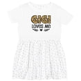 thumbnail image 3 of Inktastic Gigi Loves Me Grandchild Leopard Girls Toddler Dress, 3 of 5