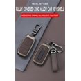 thumbnail image 5 of Key Fob Cover Compatible with Dodge Ram 1500 2500 3500 4500 5500 2019-2026 6 Button Metal Keychain Case Holder Protector,4 Buttons Brown, 5 of 8