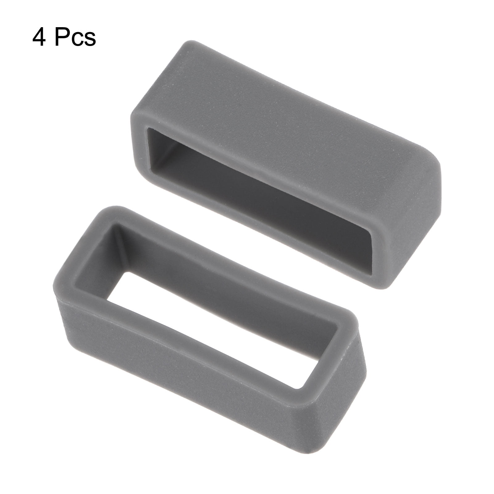 Unique Bargains Watch Band Strap Loops Silicone Tool for Watch Band Replacement Deep Gray