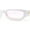 White - Pink, variant on Mod Narrow Rectangular Luxury 20s Cat Eye Plastic Sunglasses All Black