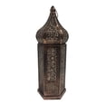 thumbnail image 1 of Luz de Linterna tallada hueca Lámpara decorativa retro marroquí con batería Jaula portátil Lámpara LED para Decoración Grande Sunnimix Linterna de interior, 1 of 8
