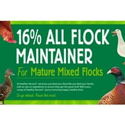 Healthy Harvest 16% All Natural Flock Maintainer Pellets for Feeding Mixed Flocks of Poultry, 40 lb bag