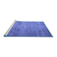 thumbnail image 2 of Ahgly Company Machine Washable Indoor Rectangle Persian Blue Traditional Area Rugs, 2' x 5', 2 of 4