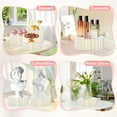 thumbnail image 3 of 6 Pack Buffet Risers, White Foldable Display Stands with Acrylic Plates, Multi-Height Cake Risers for Dessert Tables, Catering, Wedding, and Party Decorations, 3 of 8