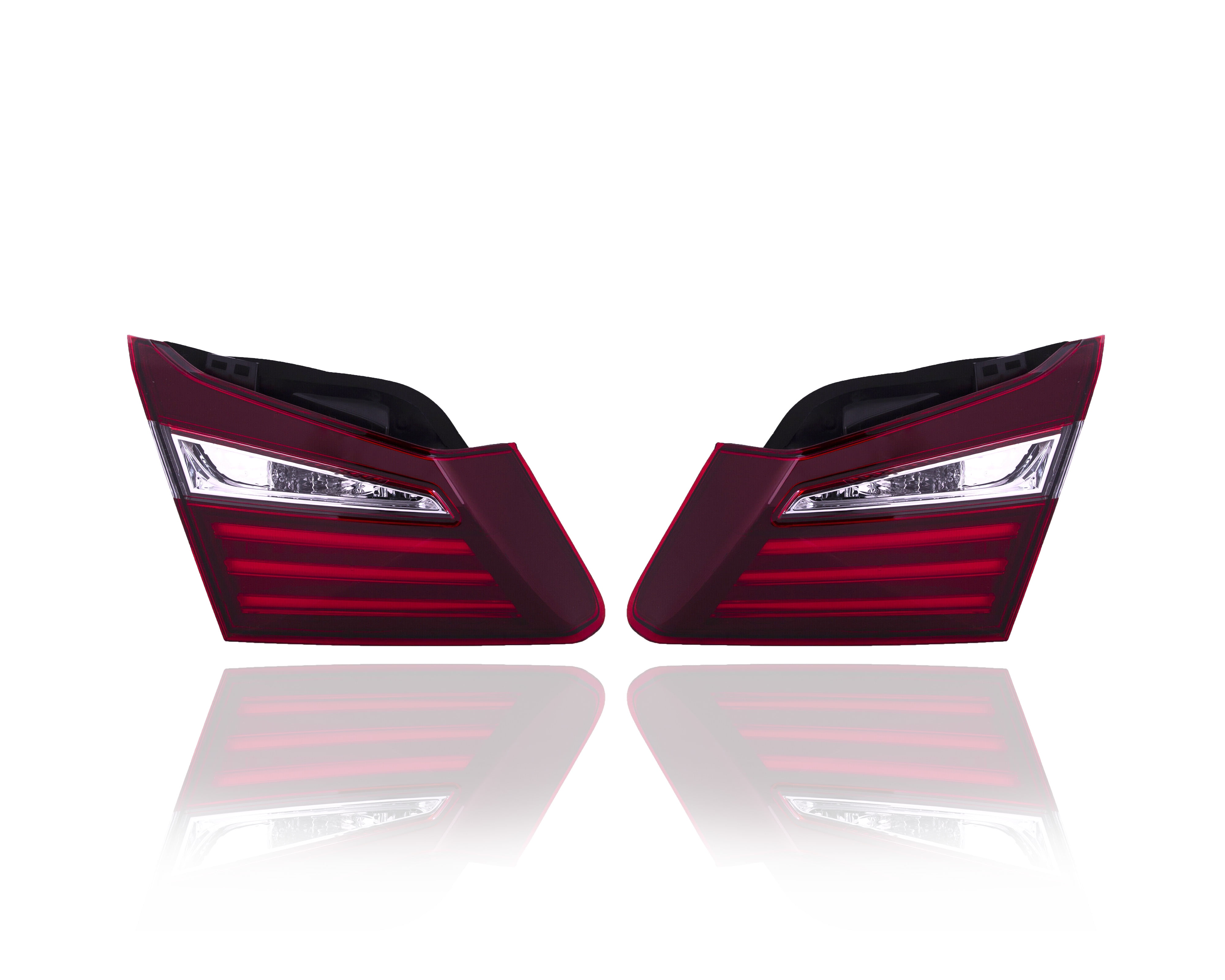 Tail Light Assembly - Cooling Direct Fit/For HO2803109; HO2802109 16-17  Honda Accord Sedan - Pair Left and Right Set, Inner On Luggage Lid, CAPA