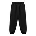 thumbnail image 4 of Sweatpants for Girls Fashion Elastic Waisted Casual Cuffed Sports Pants with Pockets Girls Clothing Size 3-14, 4 of 7
