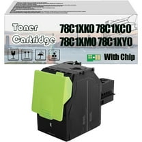78C1XK0 78C1XC0 78C1XM0 78C1XY0 Toner Cartridge, Compatible for Lexmark CS421dn CS521dn CS622de CX421adn CX522ade CX622de CX625adhe CX625ade Printers