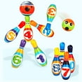 thumbnail image 2 of tredstone 8 pcs PU Bowling Pins Number Bowling Pins Kids Educational Toy Fun Family Game, 2 of 9