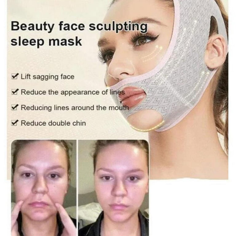 Beauty Face Sculpting Sleep Mask, Double Chin Reducer V Line Lifting Mask,  V Shaped Slimming Face Mask for Face And Chin Line