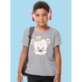 thumbnail image 2 of Cute Teddy Bear With Crown T-Shirt Juniors -Image by Shutterstock,  Large, 2 of 4