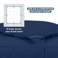 thumbnail image 5 of Bare Home Ultra-Soft 1800 Collection Down Alternative Comforter Duvet Insert - California King, Dark Blue, 5 of 8