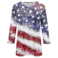 thumbnail image 4 of MEICHEN 4Th of July Shirts Women Patriotic Shirt American Flag 3/4 Sleeve Tops Memorial Independence Day Top Outfit Summer 250th Anniversary Tops, 4 of 5